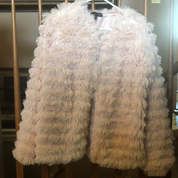 Rue21 Jackets & Blazers - Pale pink furry jacket